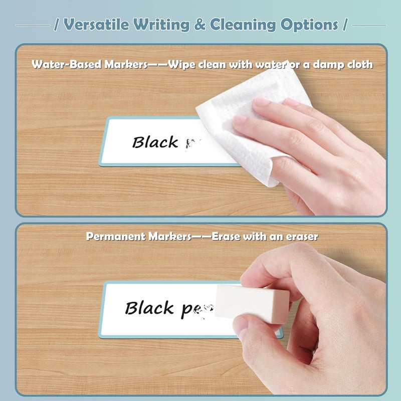 PPB Dry Erase Labels Sticky Notes for Organizing, Reusable Waterproof Removable Stickers for Storage Bins, Freezer, Kitchens, Classroom, Office, All Purpose Use (1.5”x 3.5”, Multicolor, 36 Dots) - Image 4